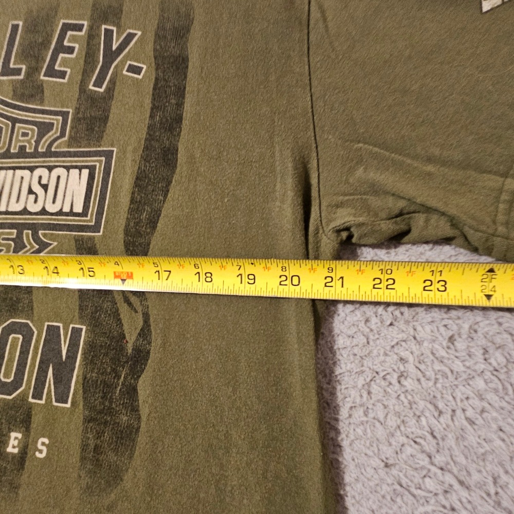 Harley Davidson Mens Myrtle Beach South Carolina Graphic T-Shirt Green Large - Picture 7 of 7